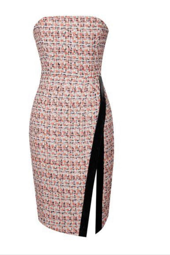 Thigh slit dress